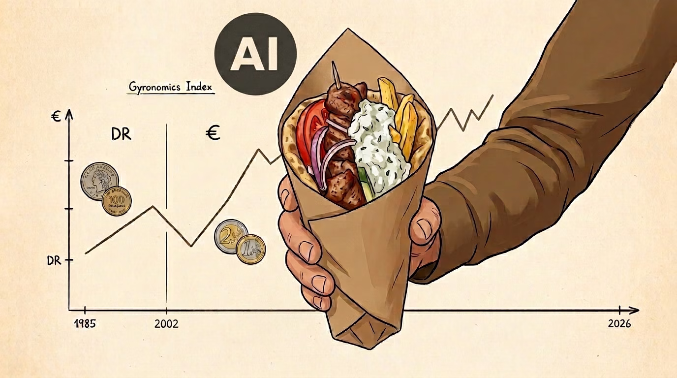 Gyronomics: H ελληνική εκδοχή του «δείκτη Big Mac» - Η αγοραστική μας δύναμη σε… πιτόγυρα