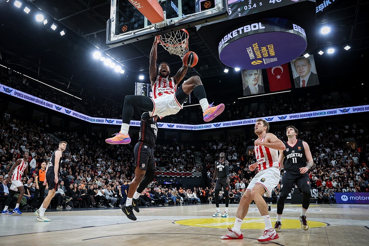 Ολυμπιακός: Νίκη 81-73 επί της Μπεσίκτας στην Κωνσταντινούπολη